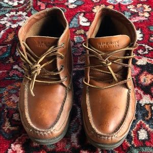 Sperry Top Sider J.crew Leather Chukka Shoes Boots